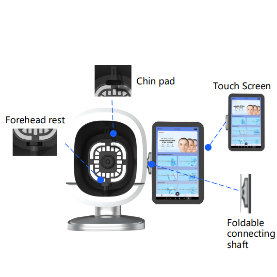 Newest-tech 2 in 1 Hair Scalp Scanning Detector 3D AI Skin Analysis Machine Facial Skin Analyzer
