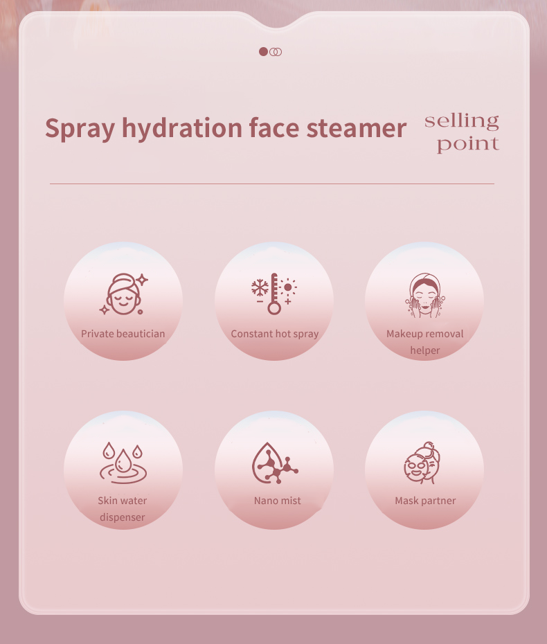 Electric Portable Facial Steamer - Functions