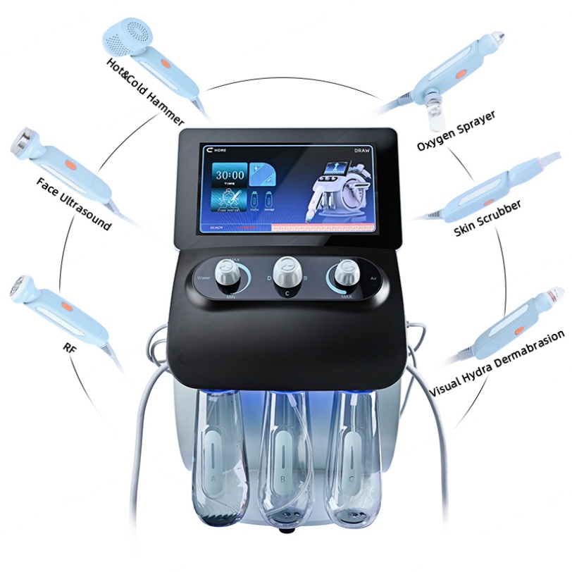 New Microdermabrasion Machine Facial Cleansing Vacuum Blackhead Remover Skin Scrubber Facial Beauty Device