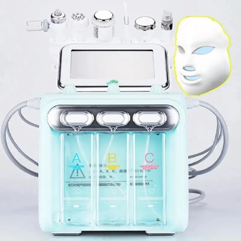 Professional 7 In 1 Water Oxygen Jet H2O2 Aqua Peel Facial Microdermabrasion Hydra Dermabrasion Skin Care Machine