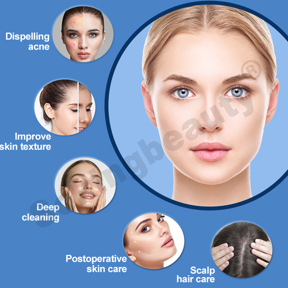 High Pressure 3 in 1 Oxygen Facial Machine for Acne Treatment Skin Rejuvenation Professional Oxygen Jet Peel Machine