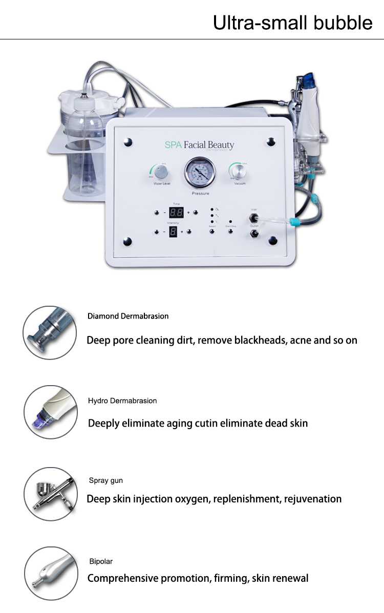 Vacuum Suction Water Oxygen Microdermabrasion Small Bubble Machine Skin Rejuvenation Deep Facial Cleaning Hydrating Skin Care
