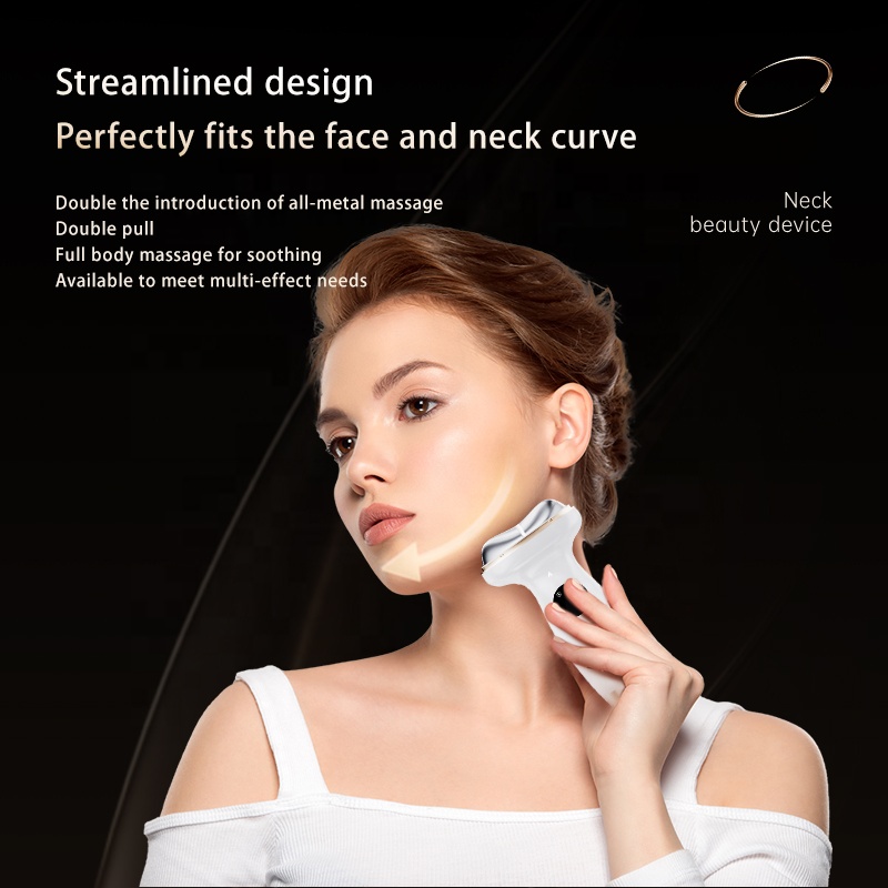 Private Label 7 in 1 Hot Cold Beauty Massager Multi-functional Anti-aging Machine Face Neck Wrinkle Removal Skin Lifting Device