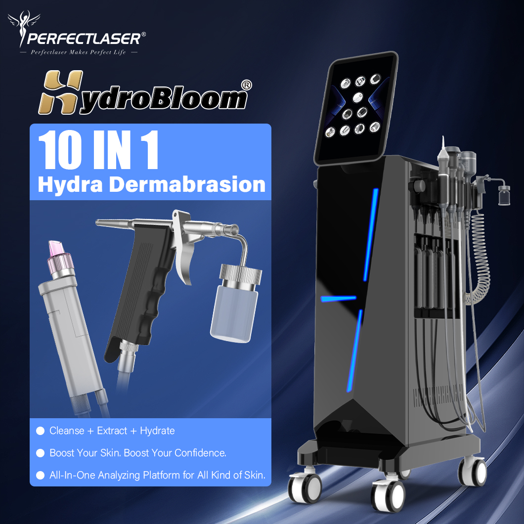 Best Commercial Hydra Beauty Machine 10 in 1 for Sale Oxygen Jet Skin Rejuvenation Face Lifting Hydra Dermabrasion Device Price
