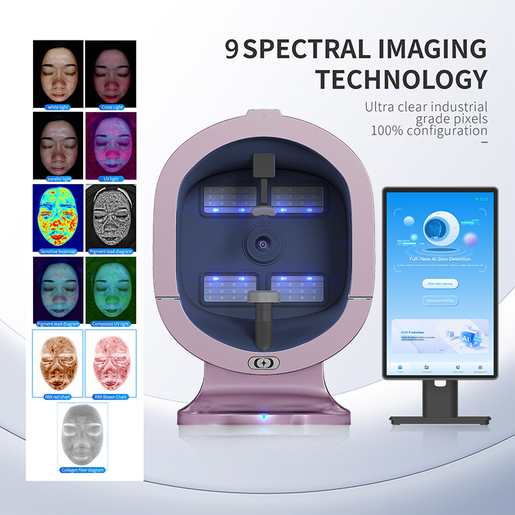 2025 Upgraded Korea Smart 3d Skin Analyzer Machine Facial Type Ai Skin Analyzer Skin Type Testing Detector Face Analysis
