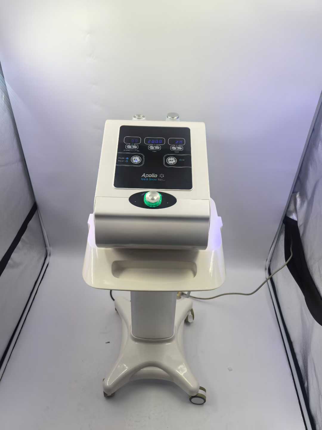 Cryo Facial Cooling Tool Cold Electroporation Serum Absorption Dual Mode Cold Heat Beauty Machine Compact Cold Therapy Device