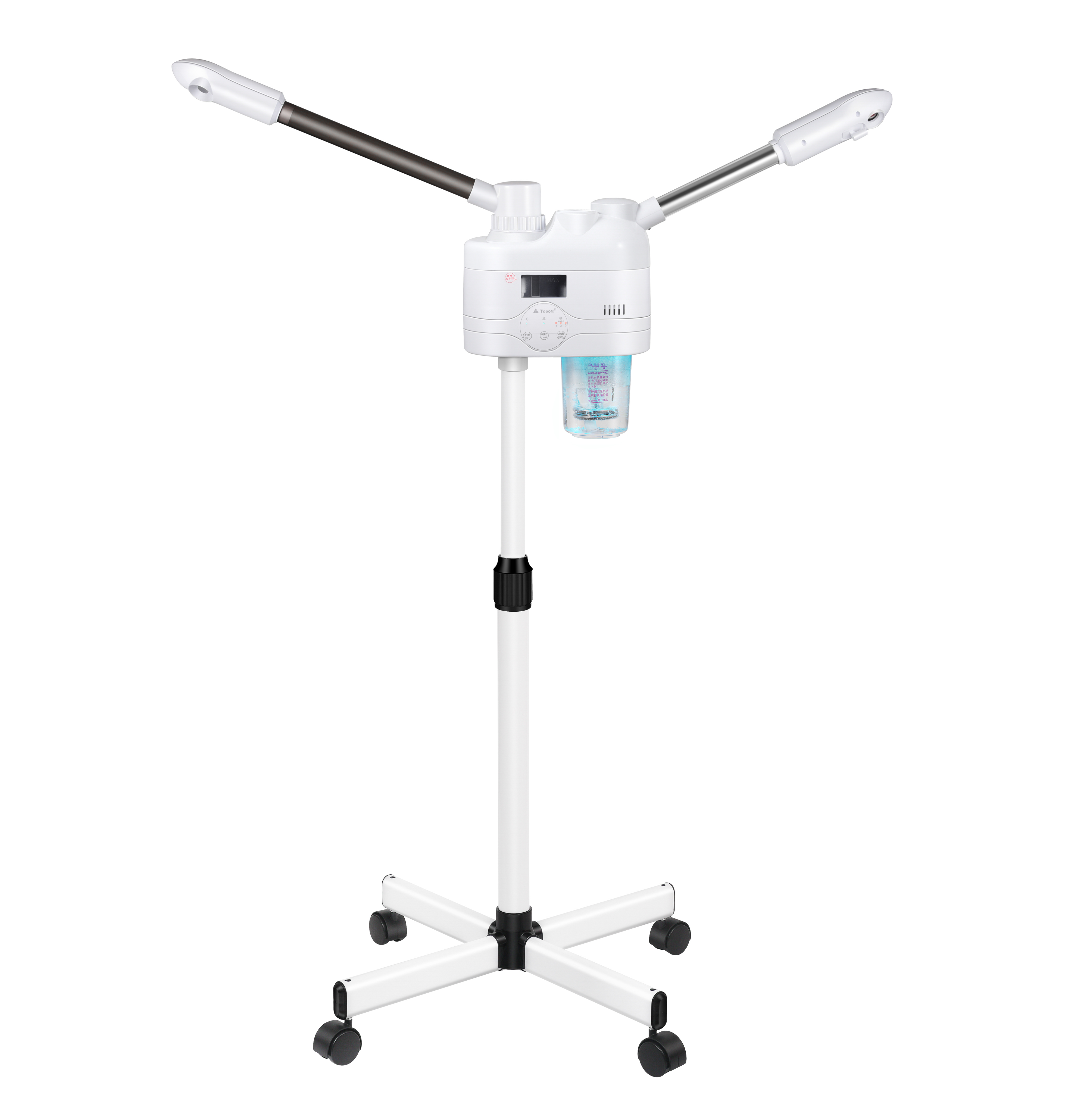 Professional Facial Steamer 2 in 1 Nano Ion Hot and Cold Spray Spa Ozone Manual Vaporizer Facial Machine Steamer