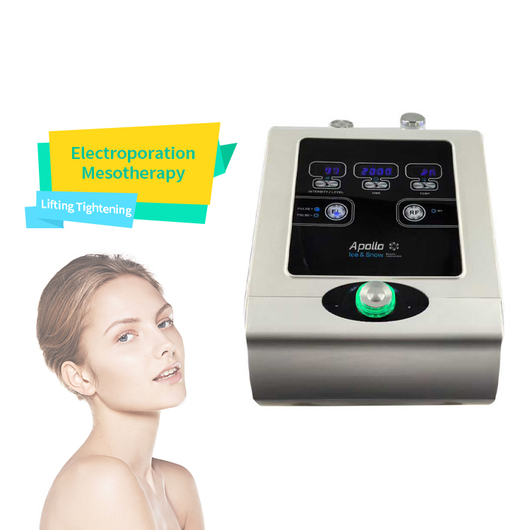 Cryo Facial Cooling Tool Cold Electroporation Serum Absorption Dual Mode Cold Heat Beauty Machine Compact Cold Therapy Device