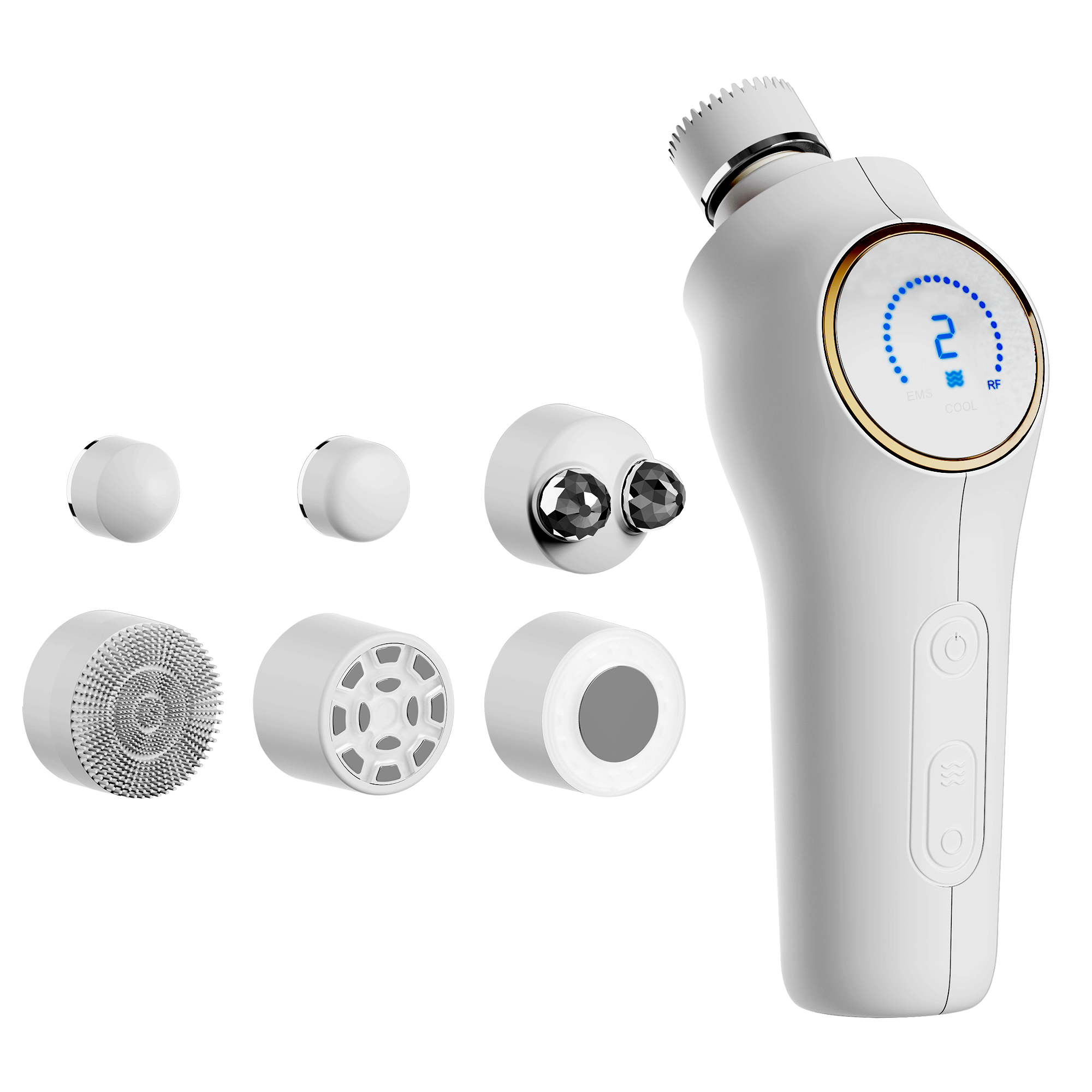 Professional Portable Wireless Charging Ultrasonic Skin Electric Sonic Facial Exfoliator Device Multi Function Facial Machine