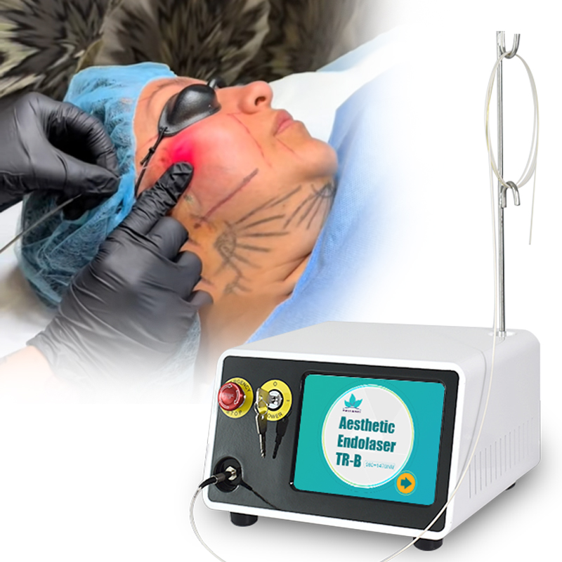 2026 Most Popular Endolaser Lifting 980nm1470nm Fiber Diode Laser Skin Tightening Facial Machine