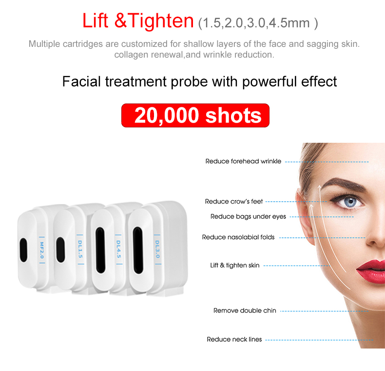 2026 Trend 7D Hifu Machine No Down Time Facial Body Ultrasound Face Lift Anti-wrinkle Skin Tightening Body Slim Face Clean Brush