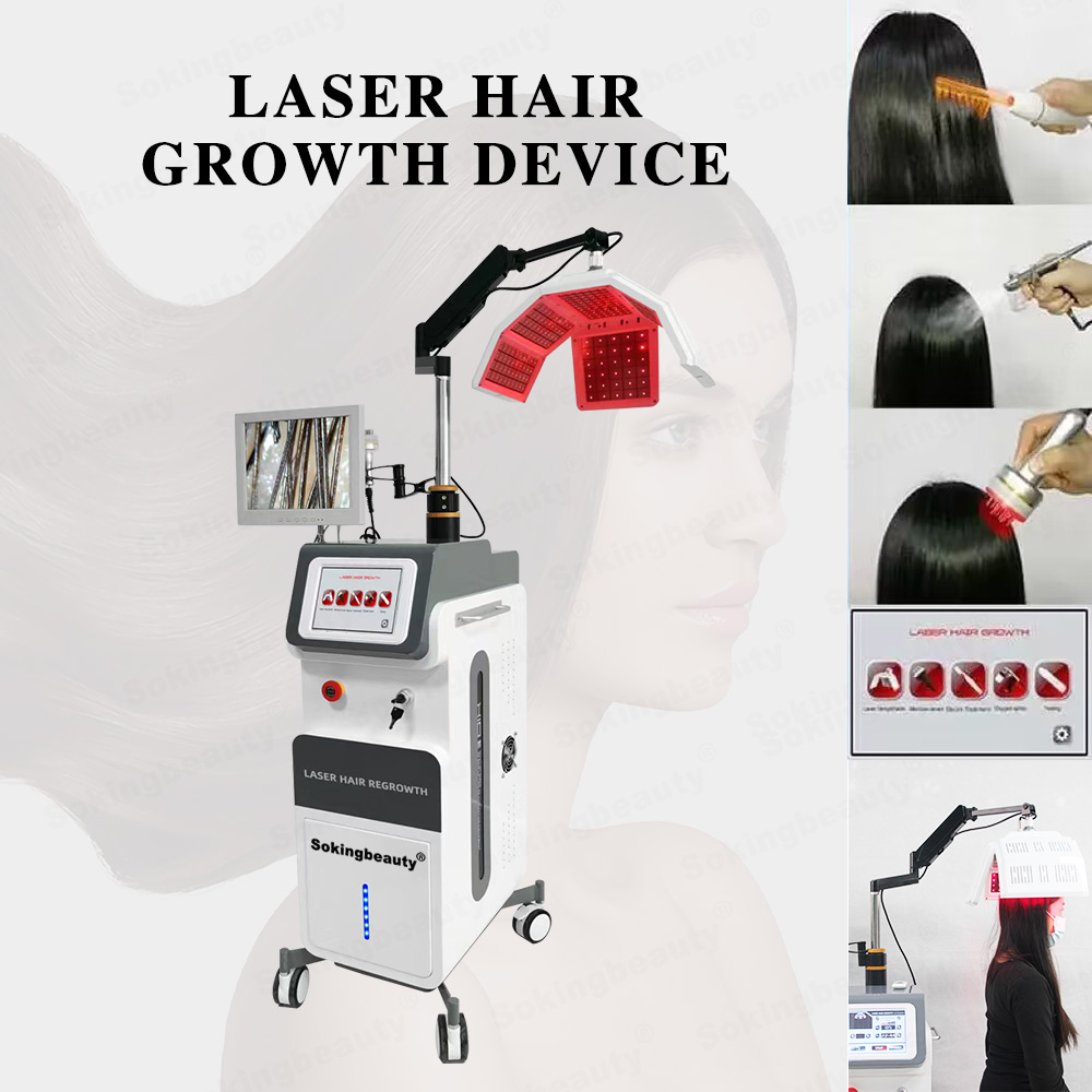 2025 Multifunction Hair Follicle Stimulating Head Massage Hair Regrowth Treatment Scalp Analysis Machine