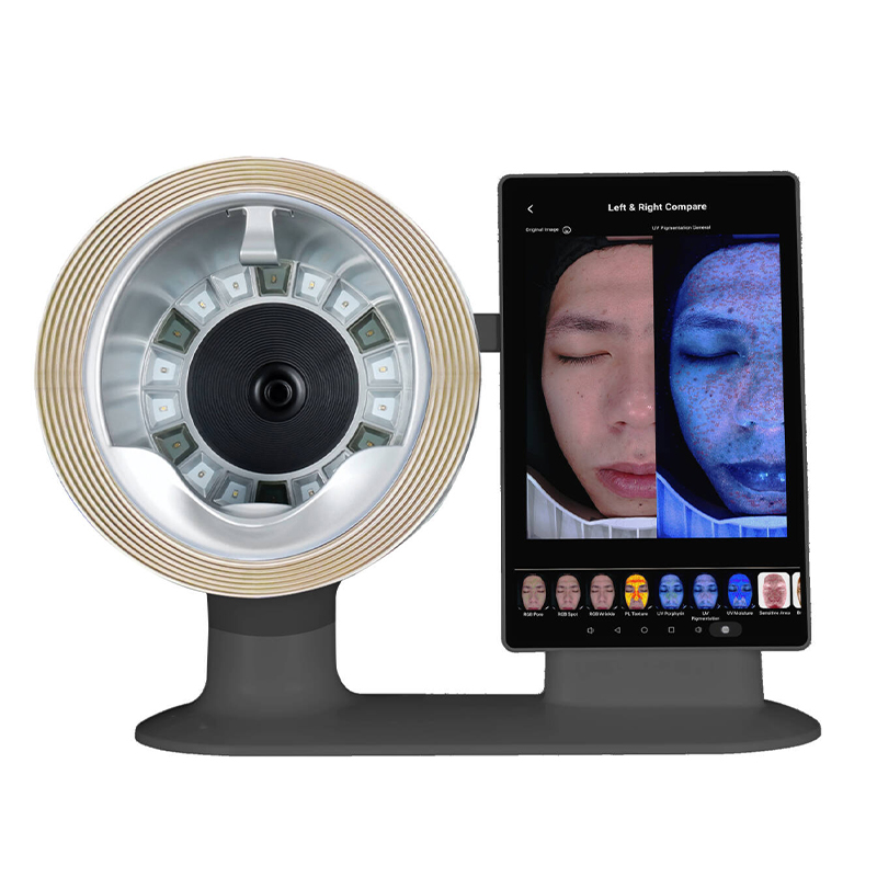 4D Skin Analyzer Fcial Scanner Digital Skin Tester UV Spectrum Detection AI Intelligent Skin Diagnosis Machine Dermatology