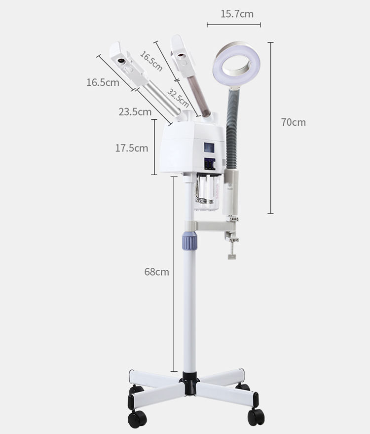 22 Beauty Salon Professional Facial Steamer Machine 3 in 1 With Magnifying Led Light