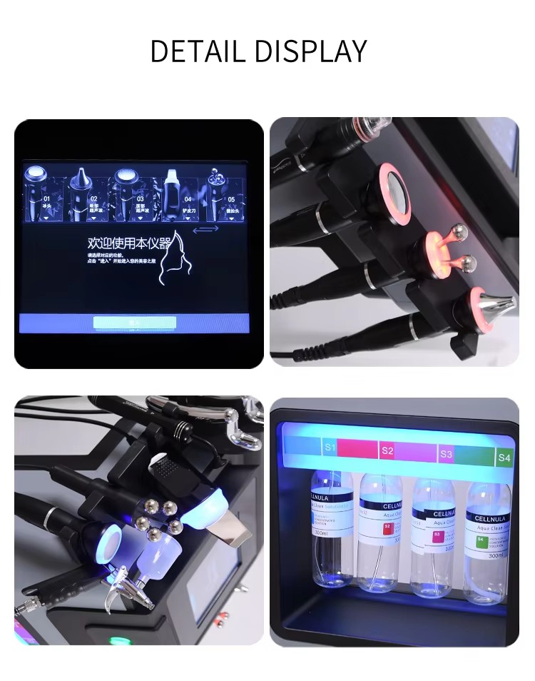 Best Selling Product 10in1 Hydrifacial Machine Hifu Machine Face Lifting Cryotherapy Machine Aesthetics Product Skin Tightening