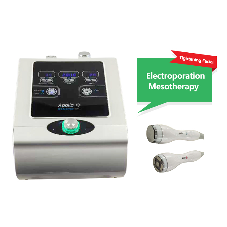 Cryo Facial Cooling Tool Cold Electroporation Serum Absorption Dual Mode Cold Heat Beauty Machine Compact Cold Therapy Device