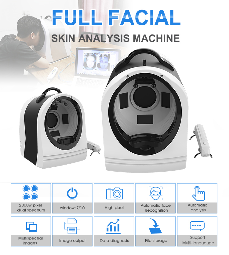 BECO Facial Skin Analyzer Machine Skin Mirror Moisture Portable Camera Analyzer Detector Scanner Analysis