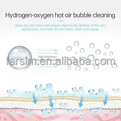FARSLIM 6 in 1 Oxygen Jet Peel Skin Whitening Anti-Aging Skin Cleaning Acne Treatment Oxygen Hydradermabrasion Facial Machine