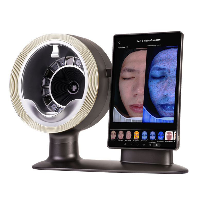 4D Skin Analyzer Fcial Scanner Digital Skin Tester UV Spectrum Detection AI Intelligent Skin Diagnosis Machine Dermatology