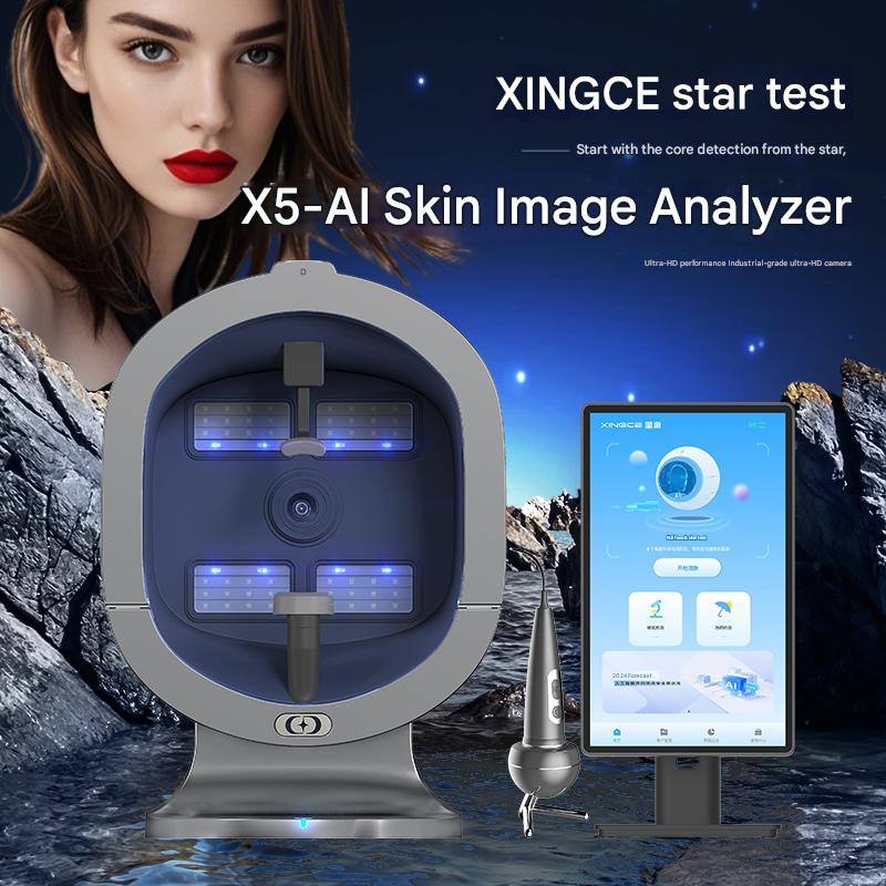 Portable Skin Care X5 Pro AI Skin Analysis Machine 36 Million Pixel Analysis Skin Problems Handhold Microscopic Scalp Detector