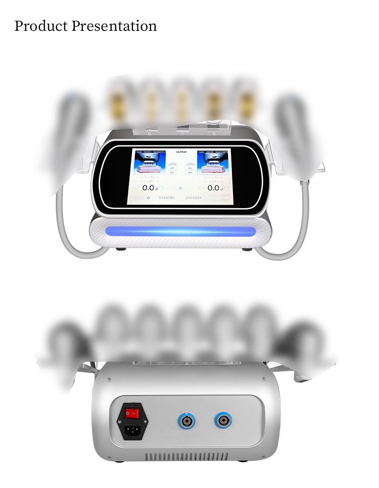 7D HIFU Machine ABS Face Lifting High Intensity Brush Skin Firming Anti-aging 7-Piece Cartridge