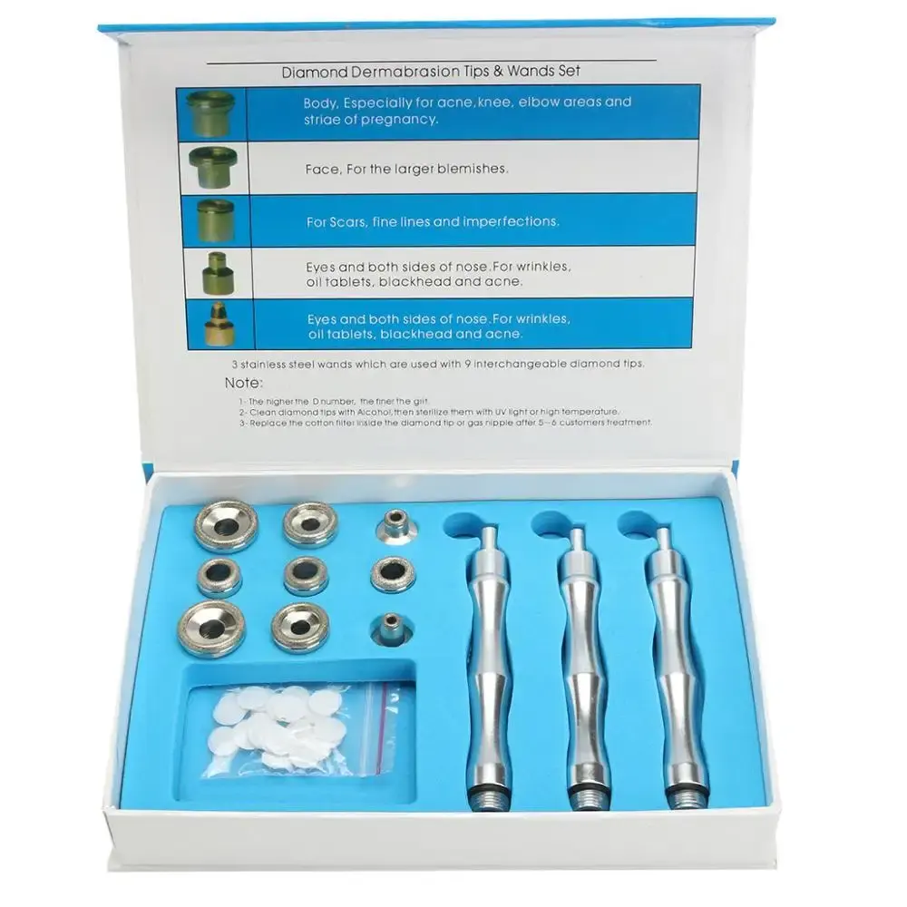 Desktop 2-in-1 Vacuum Diamond Microdermabrasion Pore Cleansing Machine Skin Rejuvenation Eye Care All Skin IT/AU Compatible