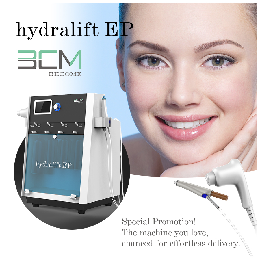 Top Selling HydraliftEP Facial Cleaning Aqua Peeling Machine Dermabrasion Rejuvenation Vacuum EMS Technology Skin Care Machine