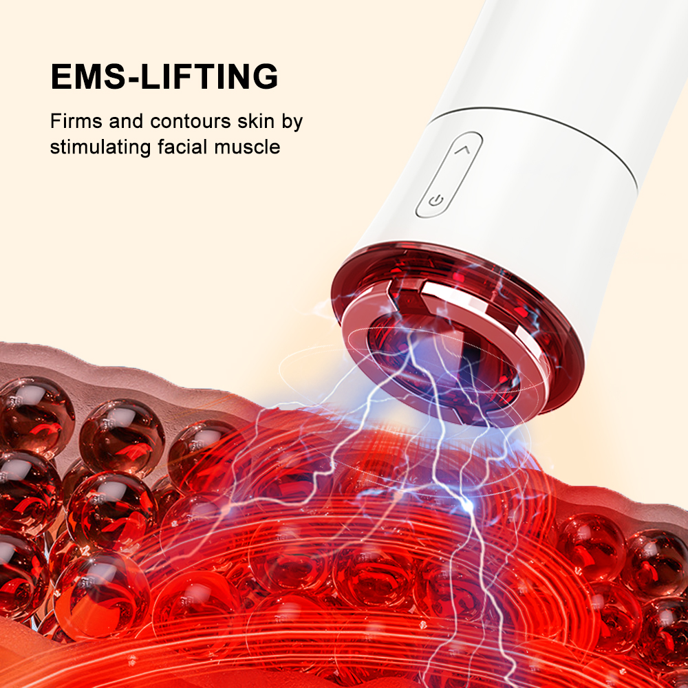 New Microcurrent Gua Sha Facial Massager Vacuum Fat Burning Beauty Device for Face Sculpting Neck Tightening &amp; Wrinkle Care