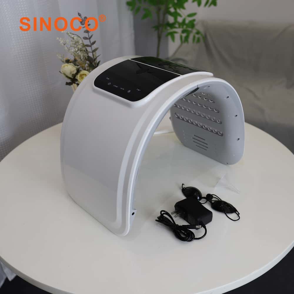 Cost-effective Portable 7 Colors Spray PDT Lightning Folding Beauty Machine Led Light Therapy for Facial Treatment Pain Relief