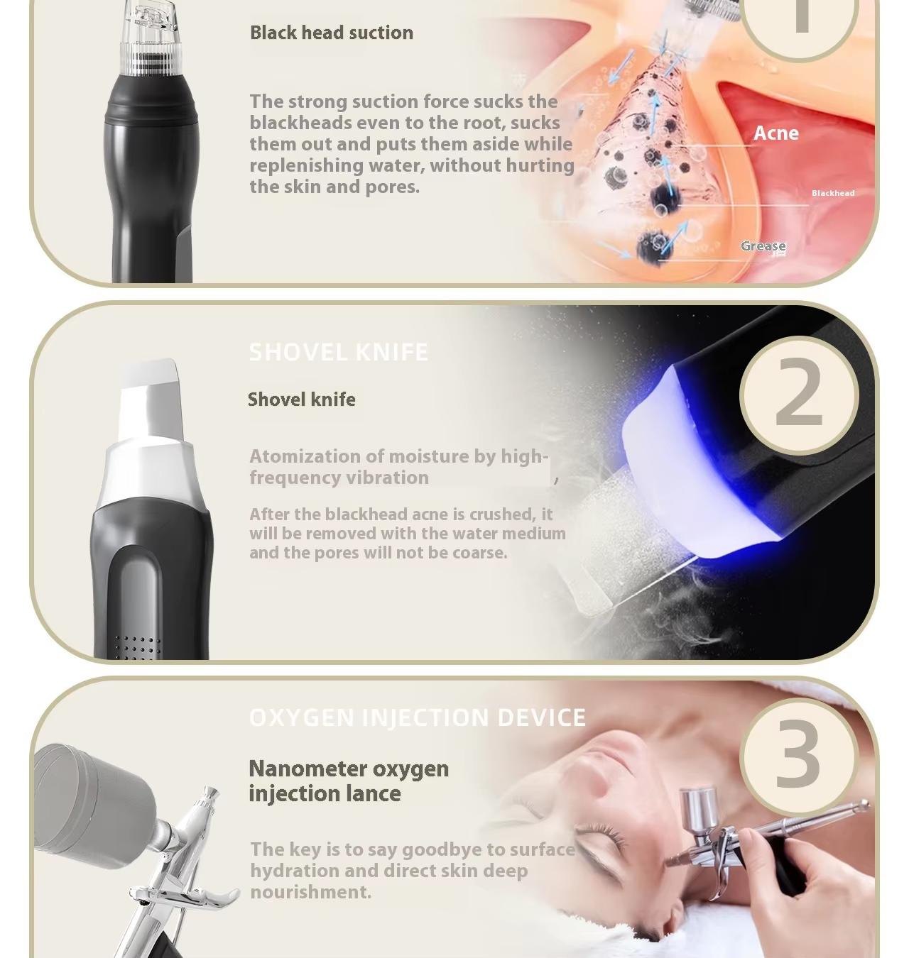 Hydra Bubble 10-in-1 Home Use Skin Beauty Machine Facial Care Equipment with Oxygen Jet Peel & H2O2 Deep Cleaning Model