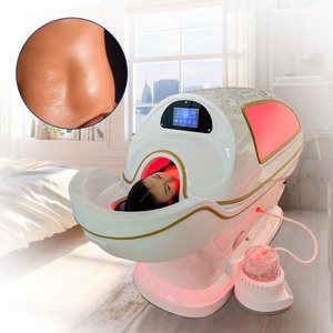Btws Newest Magic Colored Light Therapy Skin Tightening Steam Spa Capsule Spa Beauty Machine with Improve Circulation