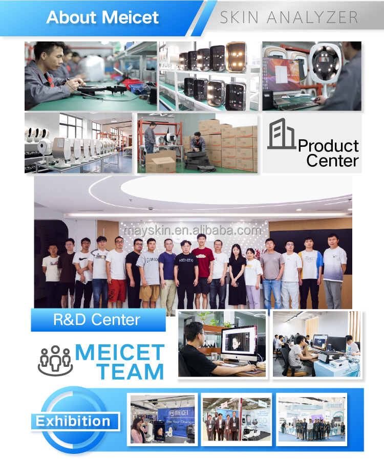 High End Meicet 3D Advanced AI Facial Skin Scanner Skin Analysis Device for Beauty Center/ Beauty Spa / Clinic