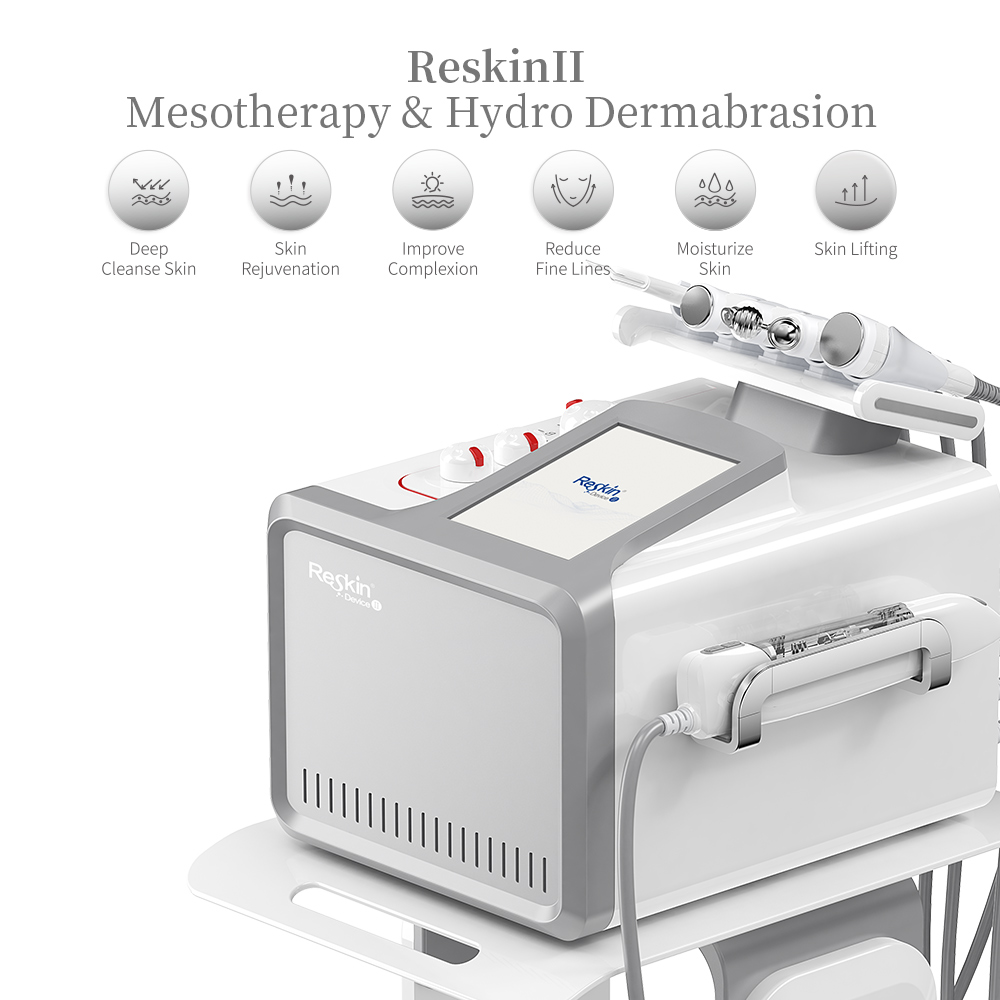 6-in-1 Needle-Free Hydra Oxygen Jet Facial Machine with Vacuum Technology for Hydrating &amp; Skin Whitening US/IT Plug Compatible
