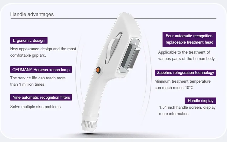IPL Opt Laser Device Facial Care Hair Removal Anti Wrinkle Skin Repair Machine