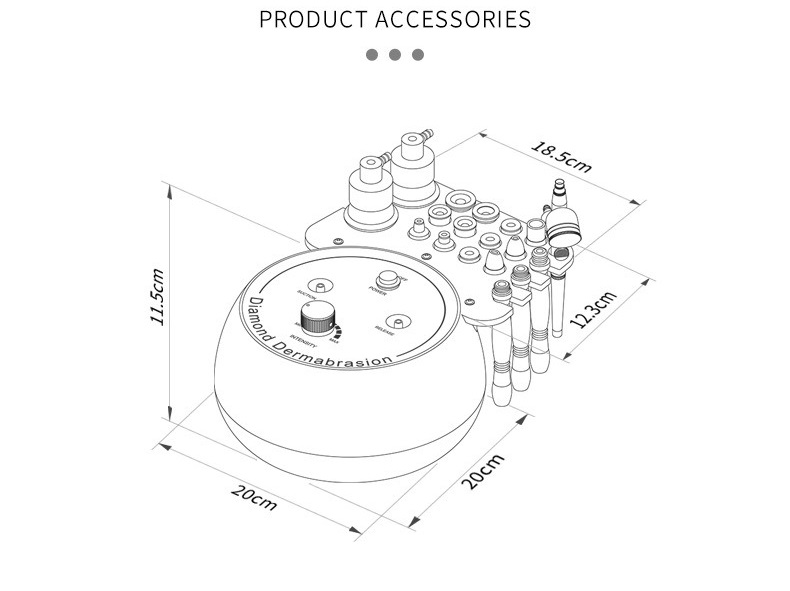 Au-109L Multifunctional 4 in 1 Vacuum Face Cleaning Korea Facial Skin Scrubber Spray Gun Microdermabrasion Machine
