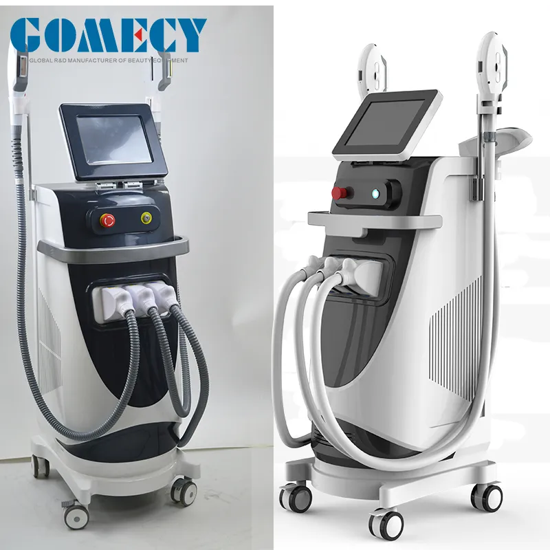 Opt IPL + Elight + RF + ND YAG Laser 4 in 1 Multifunction Facial Treatment