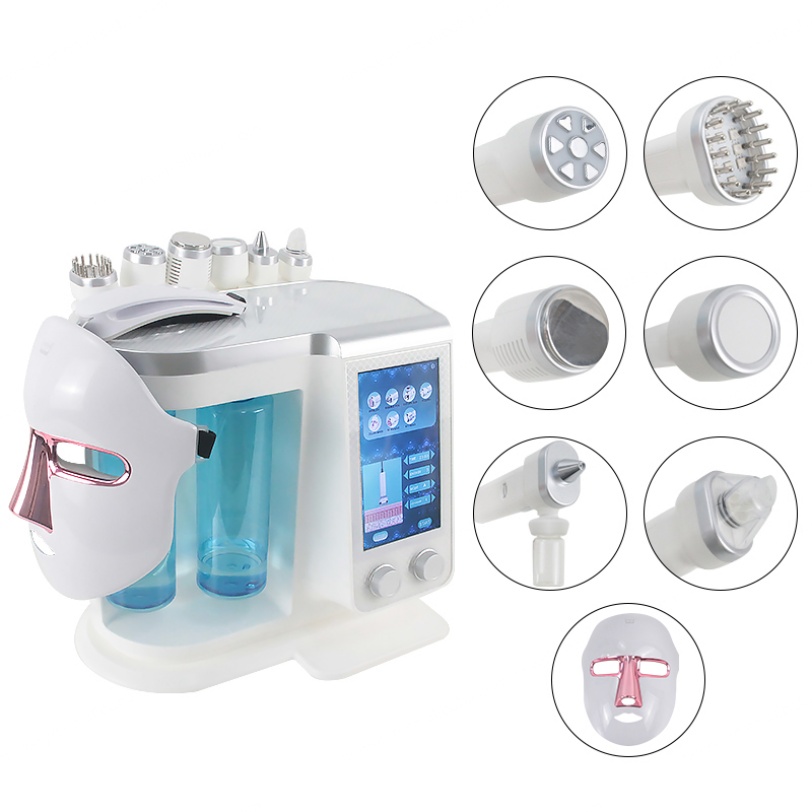 Portable Oxygen Face Machine 7 in 1 Multifunctional Oxygen Therapy Spray Skin Care Spa Facial Oxygen Jet Machine
