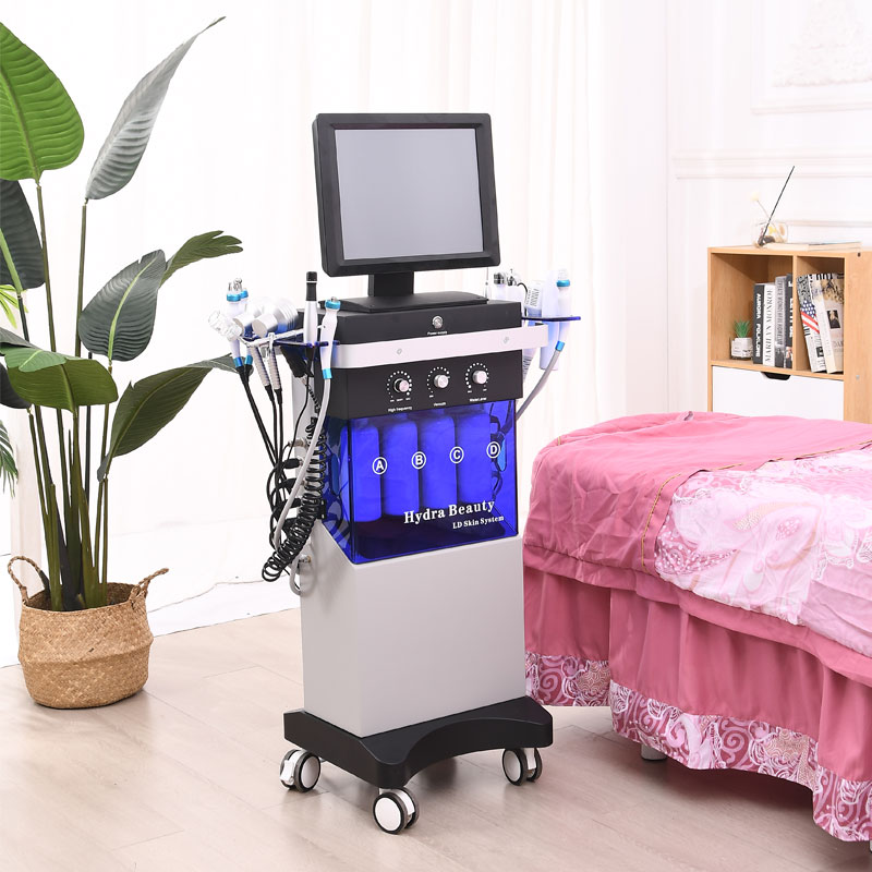 New Design 14 in 1 Hydro Aqua Facial System Hydrodermabrasion Oxygen Jet Skin Care Device CE Hydra Beauty Facial Machine