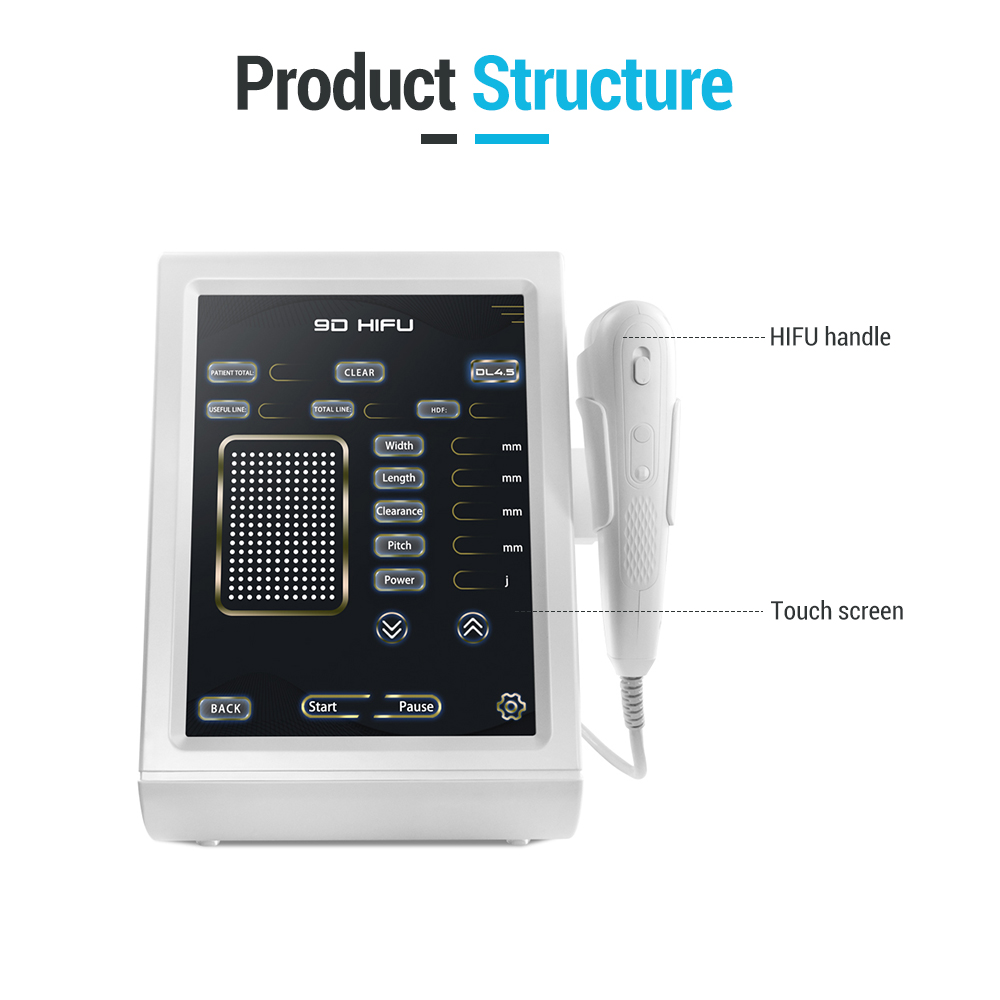 Portable 12 Lines 9d Hifu Focused Ultrasonic 20,000 Shots Hifu 9d Facial Y Corporal Machine