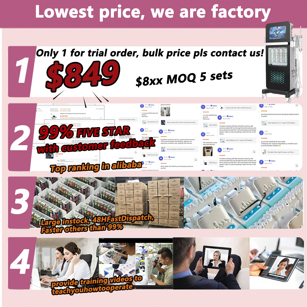 17 In1 Skin Rejuvenation Face Cleaning Facial Microdermabrasion Water Oxygen H2O2 Super Bubble Machine Hydra Beauty System