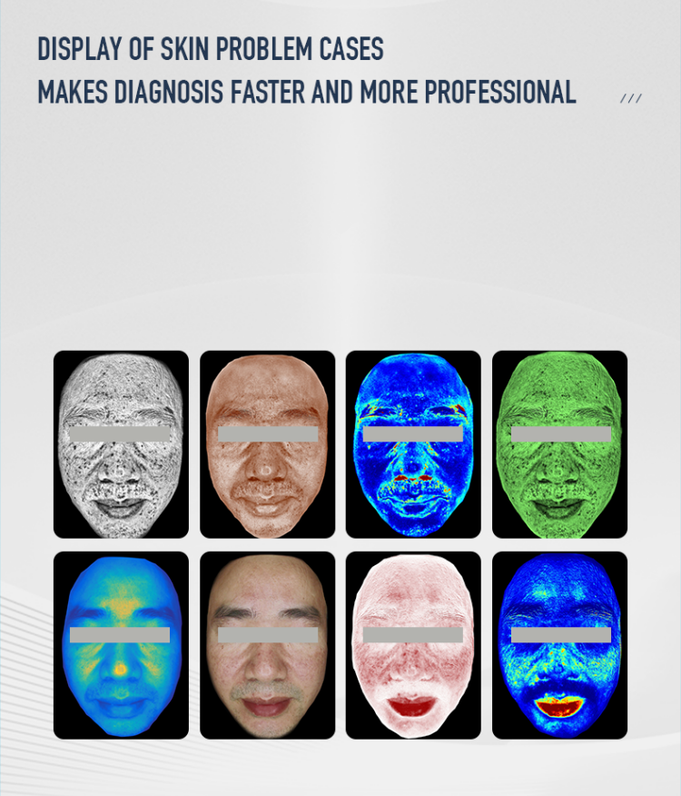 Newest-tech 2 in 1 Hair Scalp Scanning Detector 3D AI Skin Analysis Machine Facial Skin Analyzer