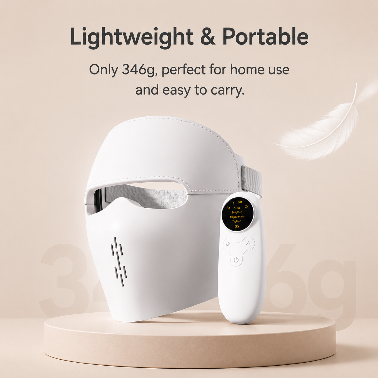 Premium Rechargeable LED Beauty Device 5D Facial Care Mask Portable Skin Routine Equipment