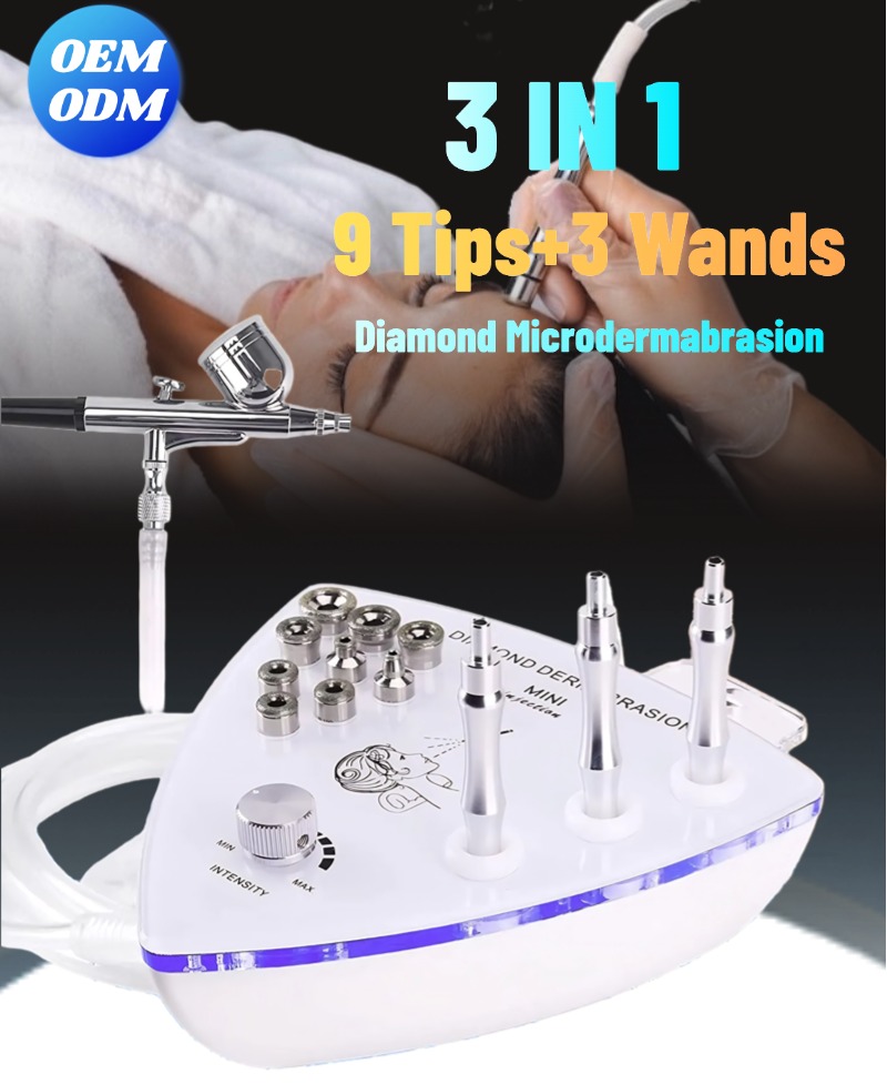 Salon Spa 3 in 1 Beauty Skin Jet Peeling Dermabrasion Device