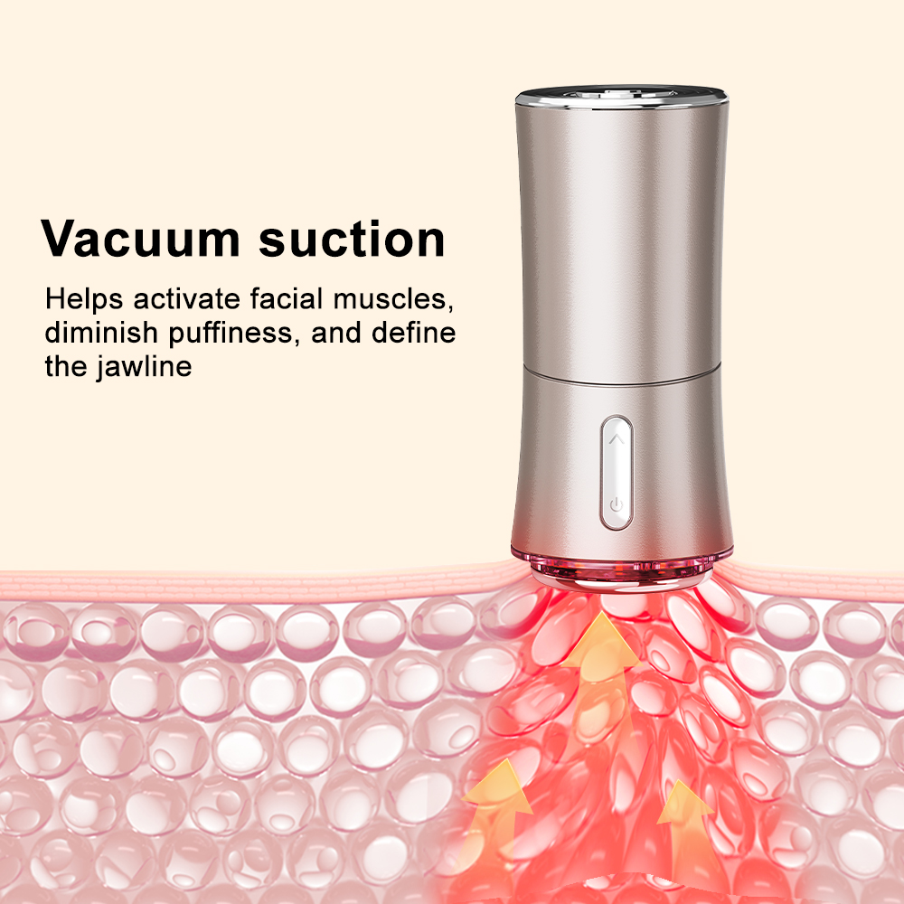 New Microcurrent Gua Sha Facial Massager Vacuum Fat Burning Beauty Device for Face Sculpting Neck Tightening &amp; Wrinkle Care
