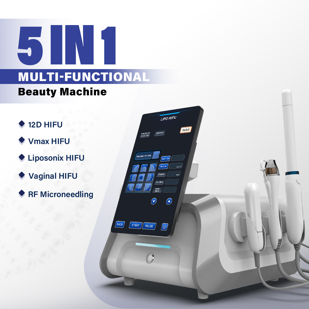 Beauty Salon Use Wrinkle Removal Skin Rejuvenation HIFU Face Lifting Machine 5 in 1 Professional 12d HIFU Machine Price