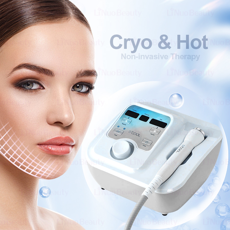 Hot &amp; Cold Hammer Skin Cool Lifting Cryo Facial Equipment US Plug ABS Material Desktop Face Tool