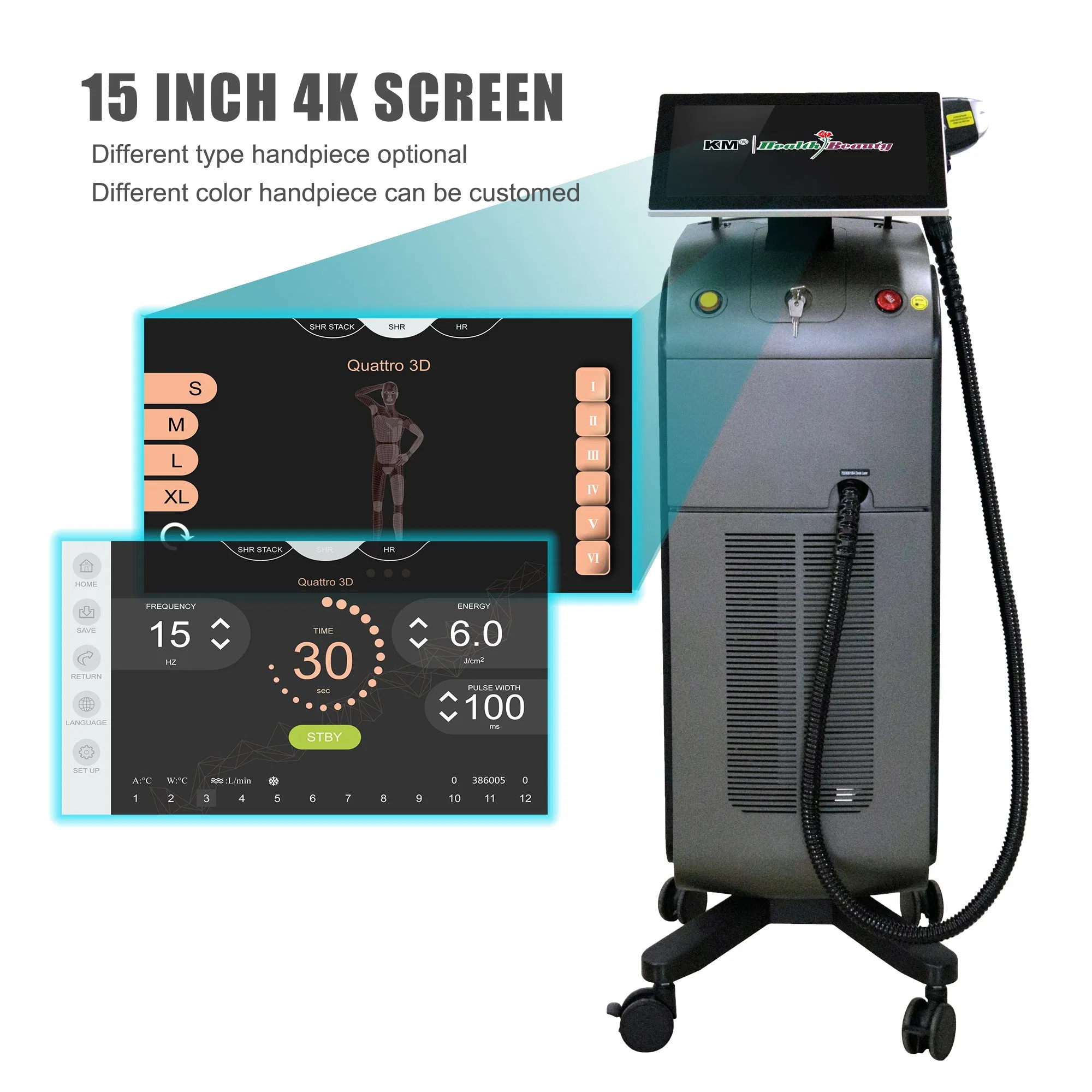 Medical Laser Cosmetics Ice Titanium 808nm Diode Laser Hair Removal Machine Beauty Salon IPL RF ND YAG Laser Tattoo Beauty Facial Equipment Supplier