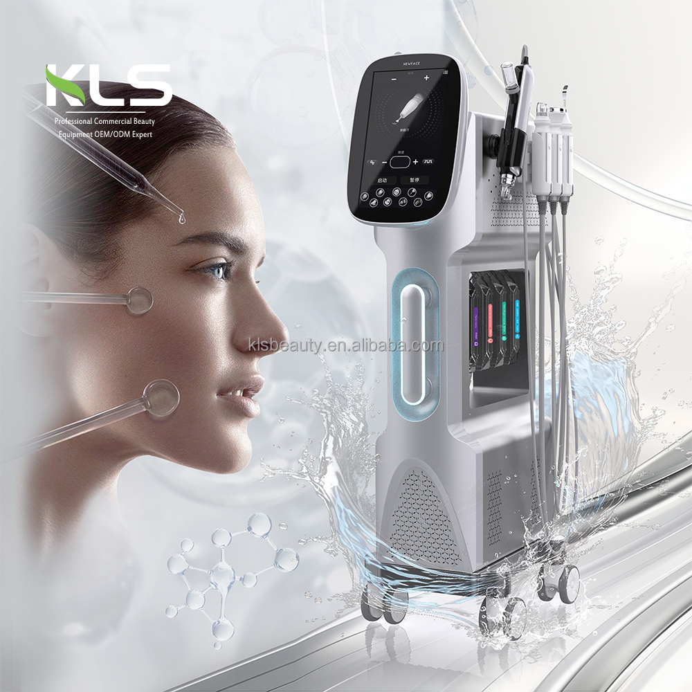 Factory Price 10 in 1 Hydrodermabrasion Beauty Equipment OEM All-Black Professional Hydra Skincare Facial Machine for Med Spa