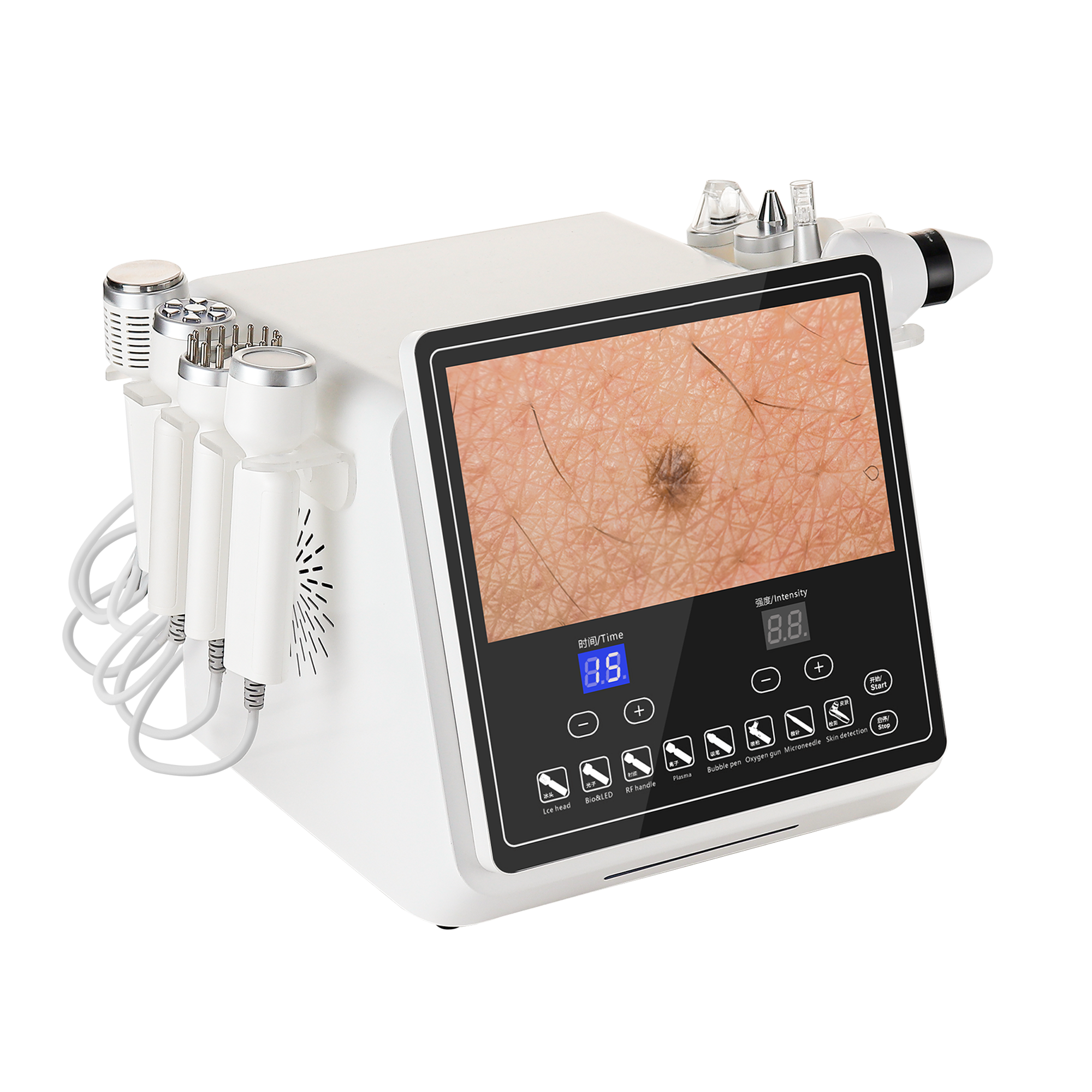 Multifunctional Skin Analyzer 8 in 1 Facial Beauty Machine for Deep Cleaning