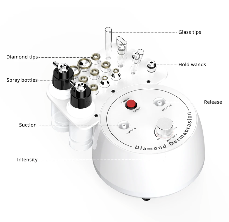 Water&amp;dermabrasion d Peel Beauty Equipment/dermabrasion Diamond Machine/diamond Microdermabrasion Light Spa Facial Machine